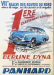 1958 VIIe Rallye Des Routes Du Nord. 1ere Classement General. Berline Dyna Panhard