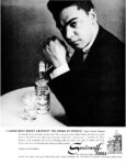 1959 'I Know What Makes Smirnoff The Vodka Of Vodkas', says Earle Hyman