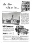 1961 Hillman Minx, the abbot built an inn...