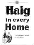 1962 Haig in every Home. The Oldest Name In 'Scotch'