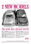 1962 Hillman Super Minx and Hillman Deluxe. 2 New Models