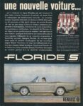 1962 Renault Floride S, une nouvelle voiture...