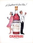 1963 A Compliment to Good Taste. Campari The Aperitif