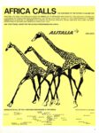 1963 Africa Calls. The Continent Of The Future Is Calling You. Alitalia Airlines