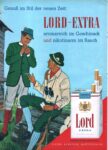 1963 Genuß im Stil der neuen Zeit. Lord-Extra aromareich im Geschmack und nikotinarm im Rauch