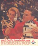 1963 now it's Pepsi - for those who think young. Pepsi-Cola