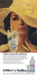 1963 smart, smooth, spirited. Gilbey's Vodka