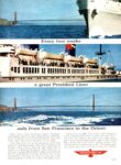 1964 Every two weeks a great President Liner sails from San Francisco to the Orient. American President Lines