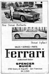1964 Ferrari San Francisco Dealer Ad