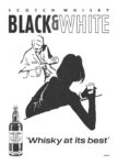 1966 Scotch Whisky Black & White. 'Whisky at its best'