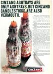 1967 Cinzano Ashtrays Are Only Ashtrays. But Cinzano Candlesticks Are Also Vermouth