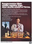 1969 Rangiereister Eilein schient tagsüber Züge. Aber abends schiebt er Türme. DB
