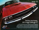 1970 Dodge Challenger R-T. This Pony has Horses