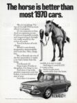 1970 Renault 10. The horse is better than most 1970 cars