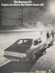 1971 Hillman Avenger GT. It goes on where the others leave off