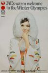 1972 JAL's warm welcome to the Winter Olympics. Japan Air Lines