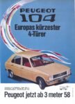 1973 Peugeot 104. Europas kürzester 4-Türer