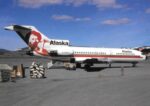 1974 Alaska Airlines 727 Postcard
