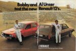 1975 Renault 12. Bobby and Al Unser test the new Renault 12's