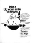 1975 Take a big warm smile to Brands' British Airways