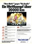 1976 'New-Matic' gegen 'Die Straße' Ein Wettkampf über 20000 km. Monroe