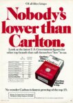 1976 Of all filter kings. Nobody's lower than Carlton
