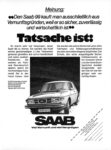 1976 Saab 99 GL. Tatsache ist
