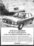 1976 Toyota Carina 1600. Sie wären noch begeisert, wenn er um Tausend Mark teurer wäre...