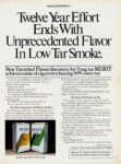 1976 Twelve Year Effort Ends With Unprecedented Flavor In Low Tar Smoke. Merit