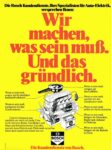 1976 Wir machen. was sein muß. Und das gründlich. Bosch Dienst
