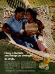 1977 Have a Schlitz, and keep on swingin'. In style