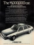 1977 Renault 30. The $6,000,000 car