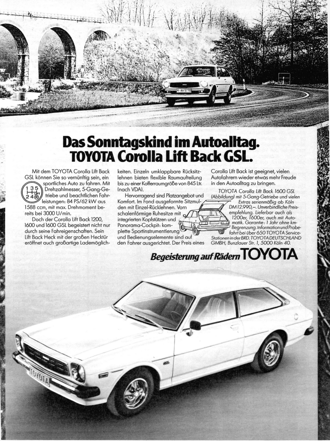 1977 Toyota Corolla Lift Back GSl. Das Sonntagskind im Autoalltag