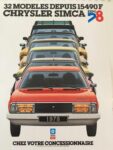 1978 Chrysler Simca 32 Modeles