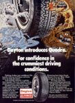 1979 Dayton introduces Quadra. For confidence in the crummiest driving conditions. Dayton Tires