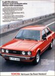 1979 Toyota Carina GL. Es gibt Situationen, da kann auch ein Toyota seine Stärken nicht verstecken