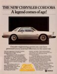 1980 Chrysler Cordoba. A legend comes of age!