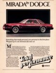 1980 Dodge Mirada. Total performance