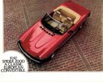 1980 Fiat Spider 2000. A Classic European Convertable