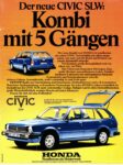 1980 Honda Civic SLW. Kombi mit 5 Gängen