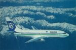 1981 Alaska Airlines 737 Postcard