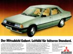1981 Mitsubishi Galant. Leitbild für Höheren Standard