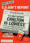 1981 Newest Release! U.S. Gov't Report, Carlton Is Lowest