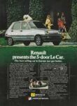 1981 Renault 5-door LeCar. The best selling car in Europe just got better