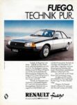 1982 Renault Fuego GTX. Technik Pur