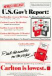 1983 Newest Release! U.S. Gov't Report. Carlton is lowest