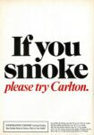 1985 If you smoke, please try Carlton