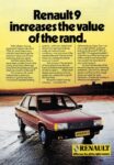 1985 Renault 9 increases the value of the rand