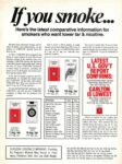 1985 if you smoke ... Here's the latest comparative information for smokers who want lower tar & nicotine. Carlton Is Lowest