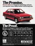 1986 Renault Alliance. The Promise. The Proof